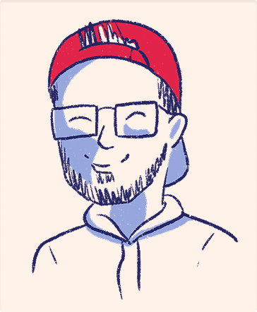 illustration représentant Bastien Gathoye, vue de la tête et du buste